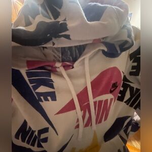 Nike multi-colour logo sweatshirt